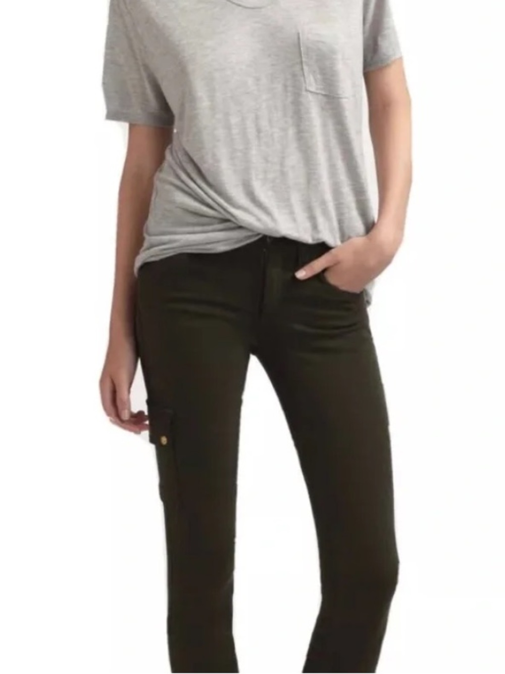 Citizens of Humanity COH "HOPE CARGO SKINNY" Jeans Black Cotton Style 1369-818 - Picture 2 of 15
